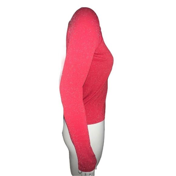 Athleta Girl Power Up Shimmer Top in Candy Red NWOT - Picture 8 of 10